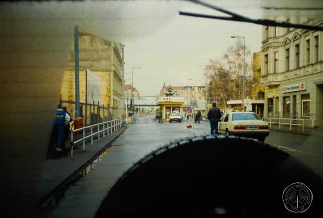 Returning through Check-Point Charlie