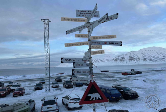 On location in Svalbard